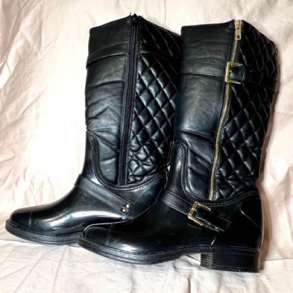 Ball Band - Black Quilted Sandy Waterproof Rain Boot - women 7 - $45